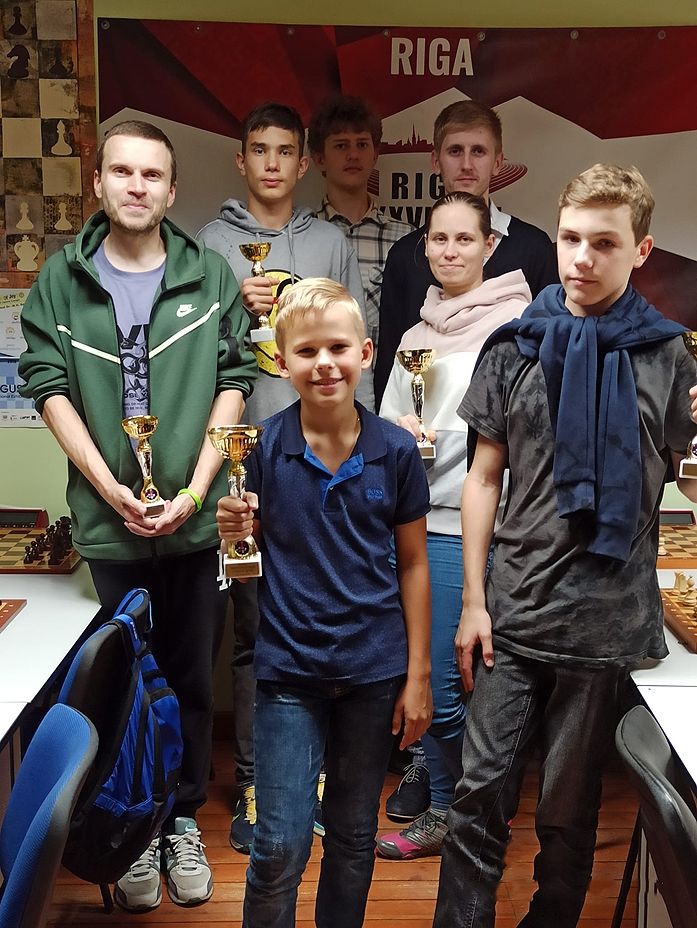 Rīgas šaha čempionāta laureāti