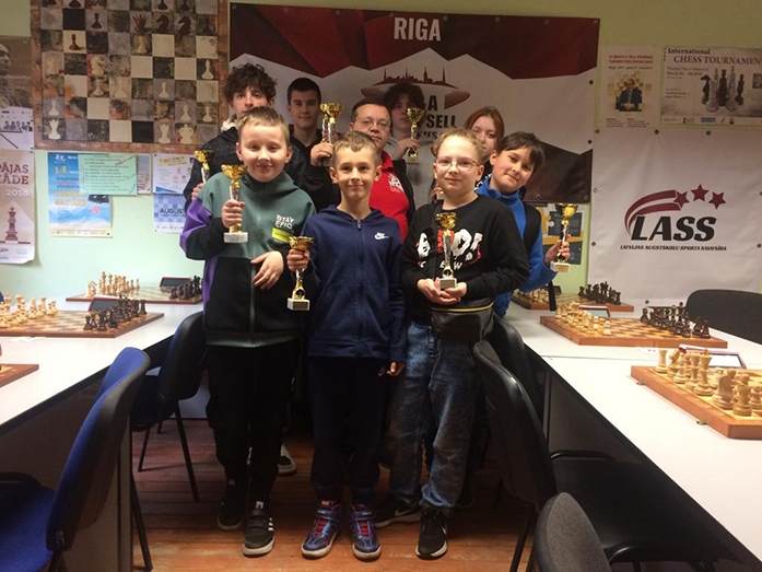Rīgas Šaha federācijas Open turnīra laureāti