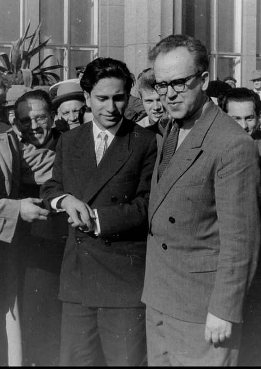Zigfrīds Solmanis un Mihails Tāls Rīgā 1960. gadā.