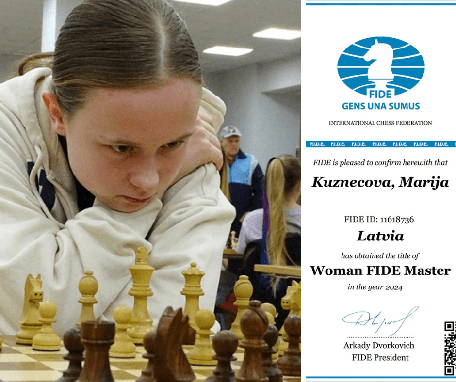 FIDE sieviešu meistare Marija Kuzņecova