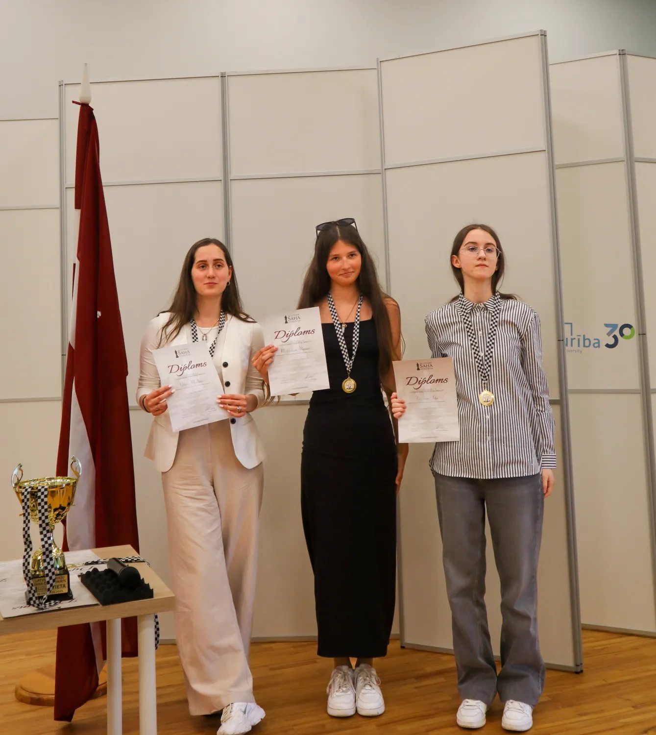Jaunietes balvu ieguvējas Latvijas čempionātā sievietēm