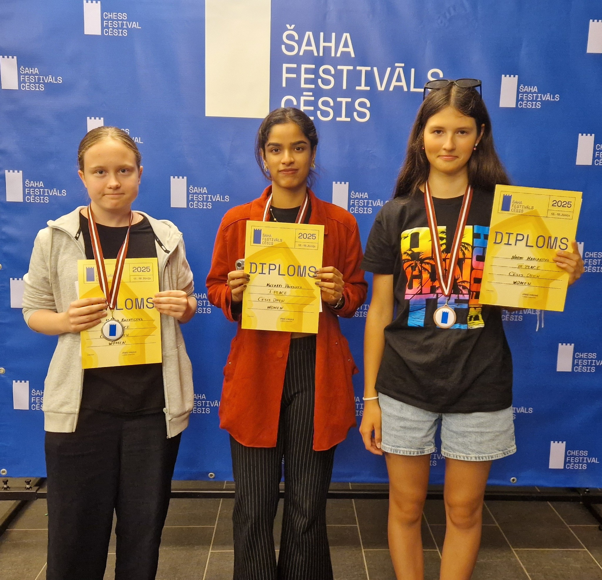 Marija Kuzņecova, Nutakki Priyanka, Naomi Maklakova
