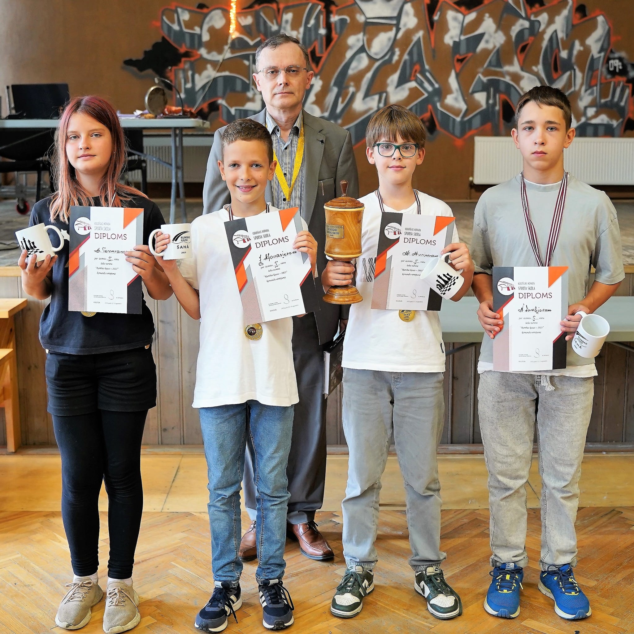 Ceļojošā Rumbas kausa ieguvēji - komanda ARChess Club