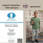 FIDE meistars Artjoms Tolmačevs