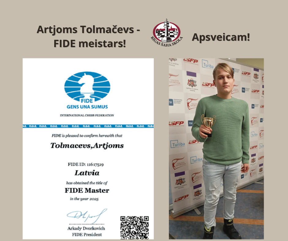 FIDE meistars Artjoms Tolmačevs