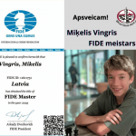 Miķelis Vingris FIDE meistars