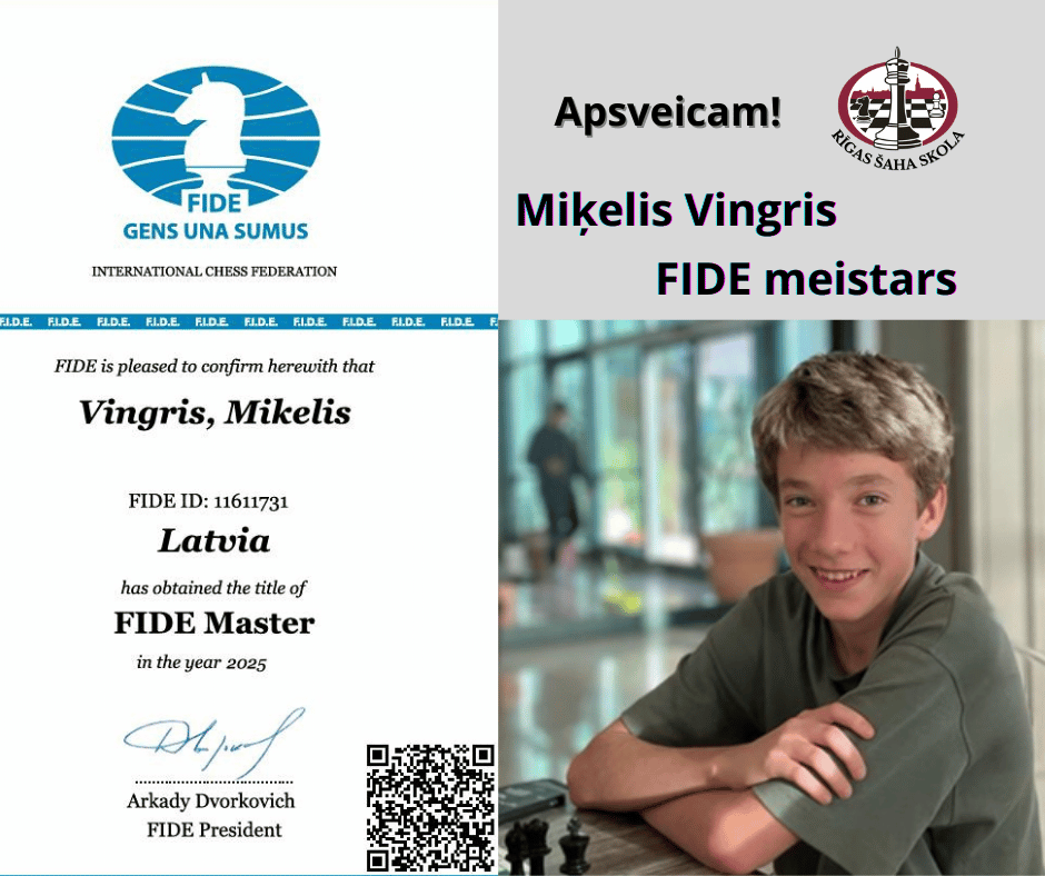 Miķelis Vingris FIDE meistars