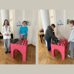 Šaha galdiņš kā mākslas darbs