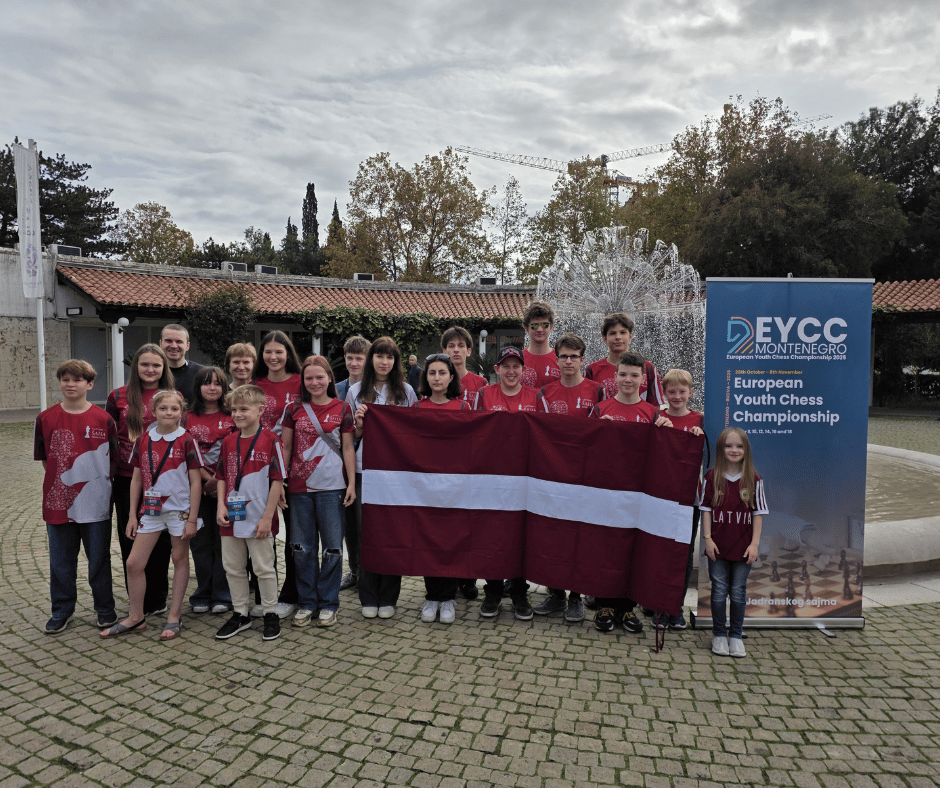 Latvijas valsts delegācija 2025.gada Eiropas jauniešu čempionātā Melnkalnē