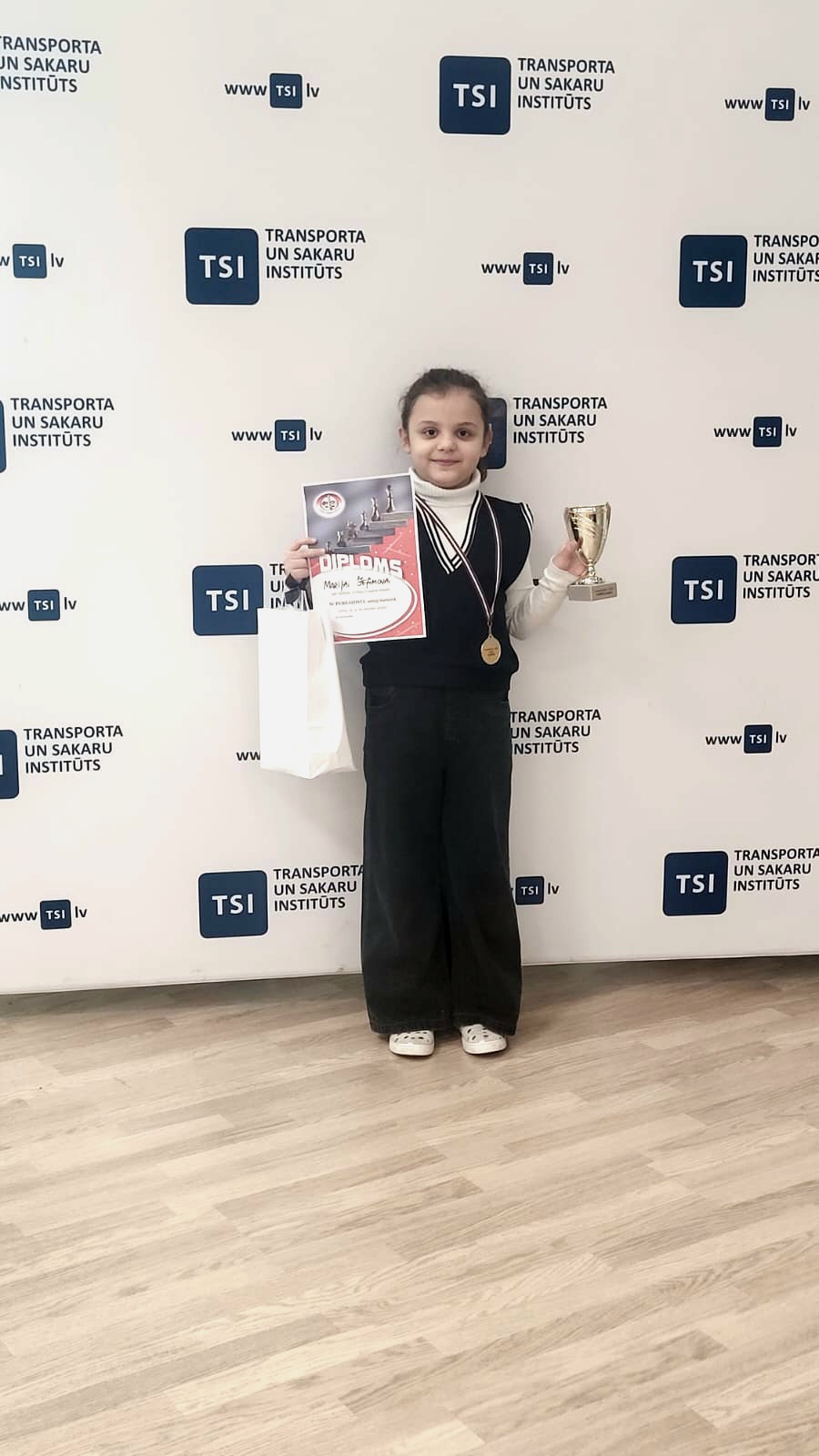 1.vietas ieguvēja 2.sporta klašu kategorijā B grupā Marija Jefimova