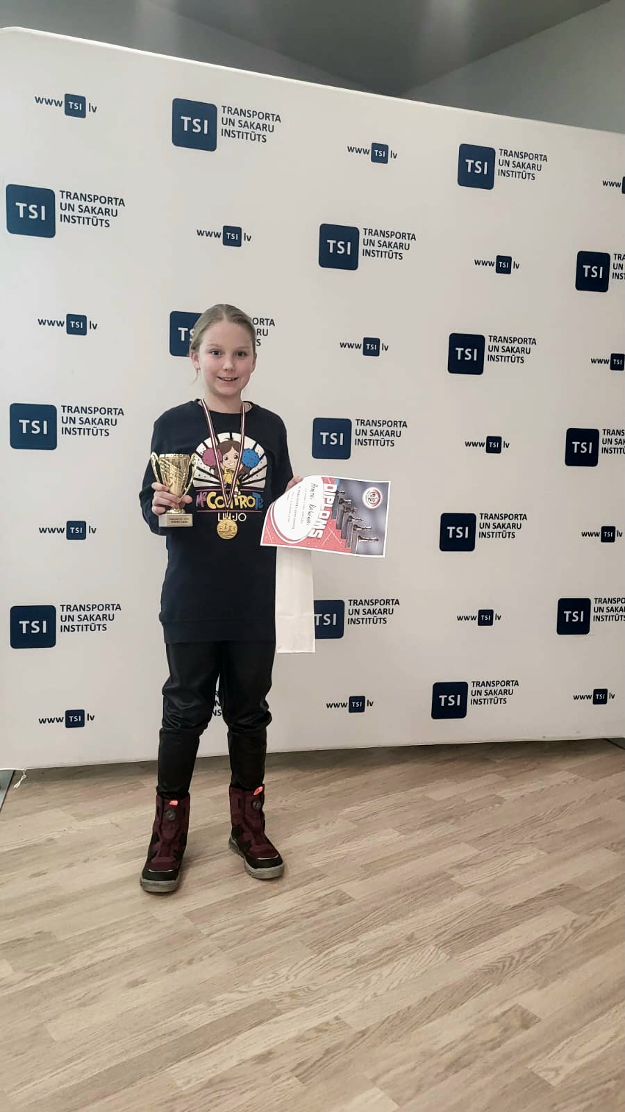 1.vietas ieguvēja Iesācēju kategorijā B grupā Anete Kalniņa