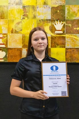 Rīgas Šaha skolas audzēkne WFM Aļona Tolmačeva