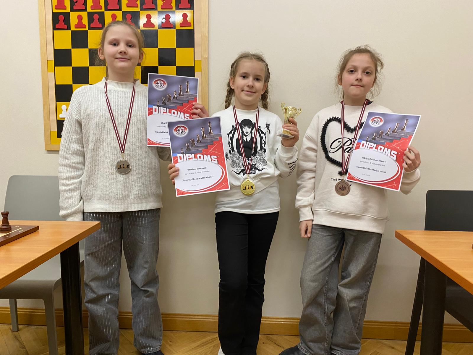 Godalgoto vietu ieguvējas meiteņu konkurencē