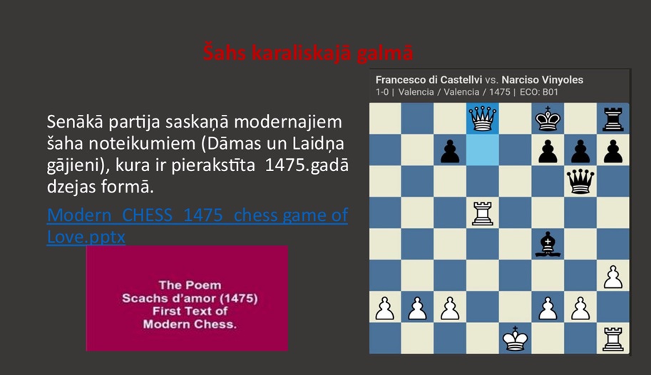CHESS GAME OF LOVE 1475