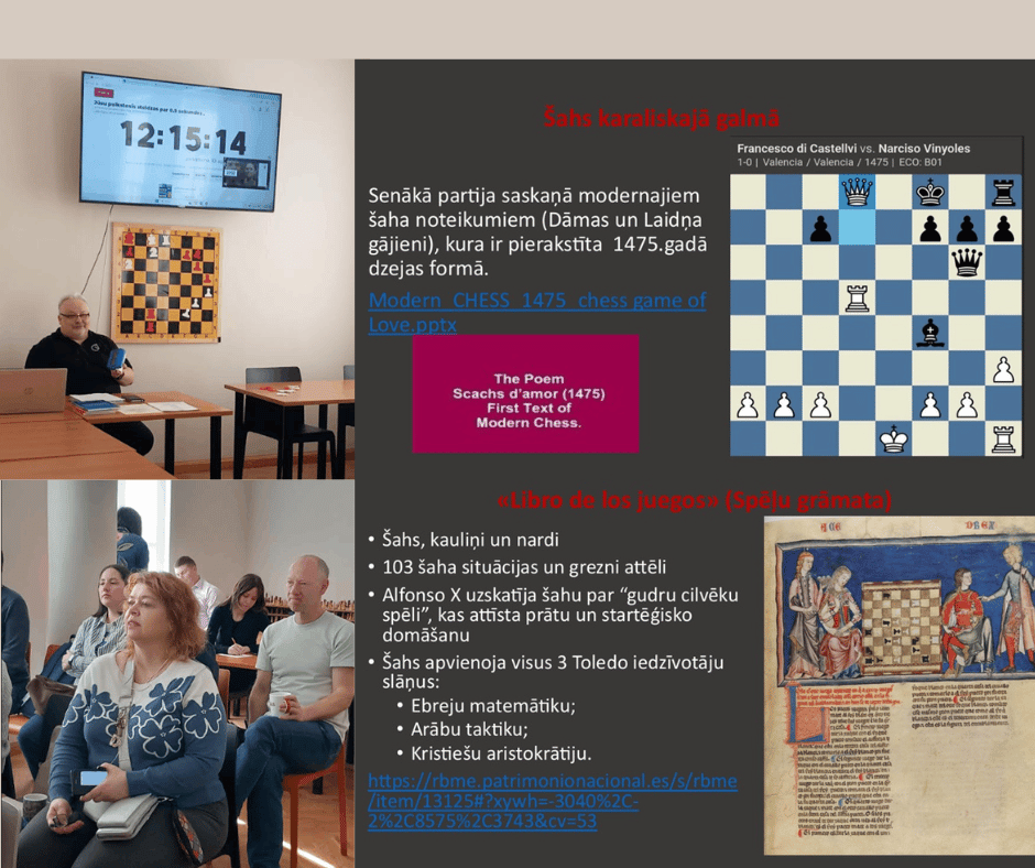 Šaha treneru seminārs Rīgas Šaha skolā