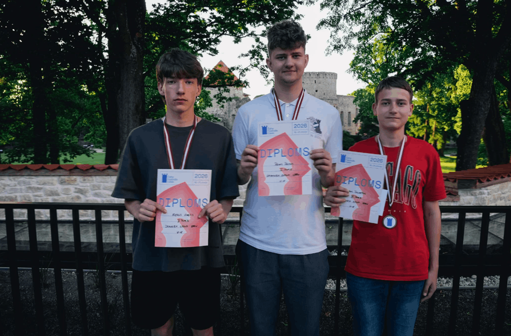 Godalgoto vietu ieguvēji U18 vecuma grupā.