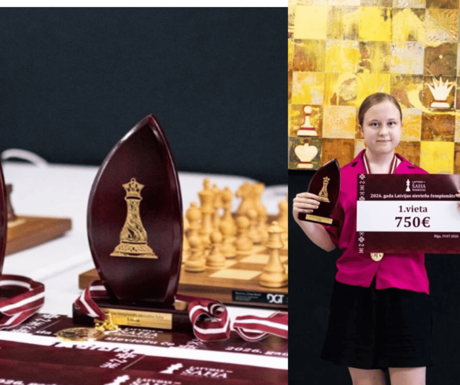 Latvijas čempione šahā Marija Kuzņecova
