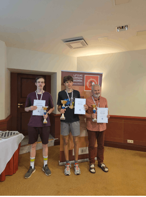 52.Latvijas šaha kompozīciju risināšanas čempionāta godalgoto vietu ieguvēji