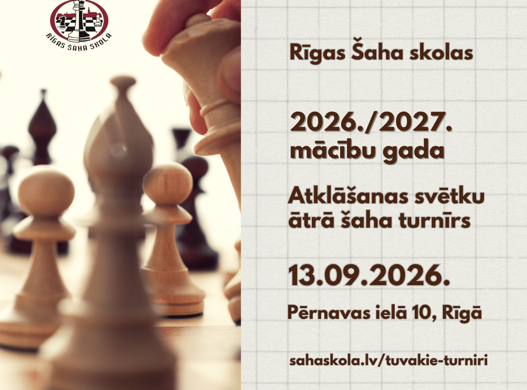 Mācību gada atklāšanas šaha turnīrs